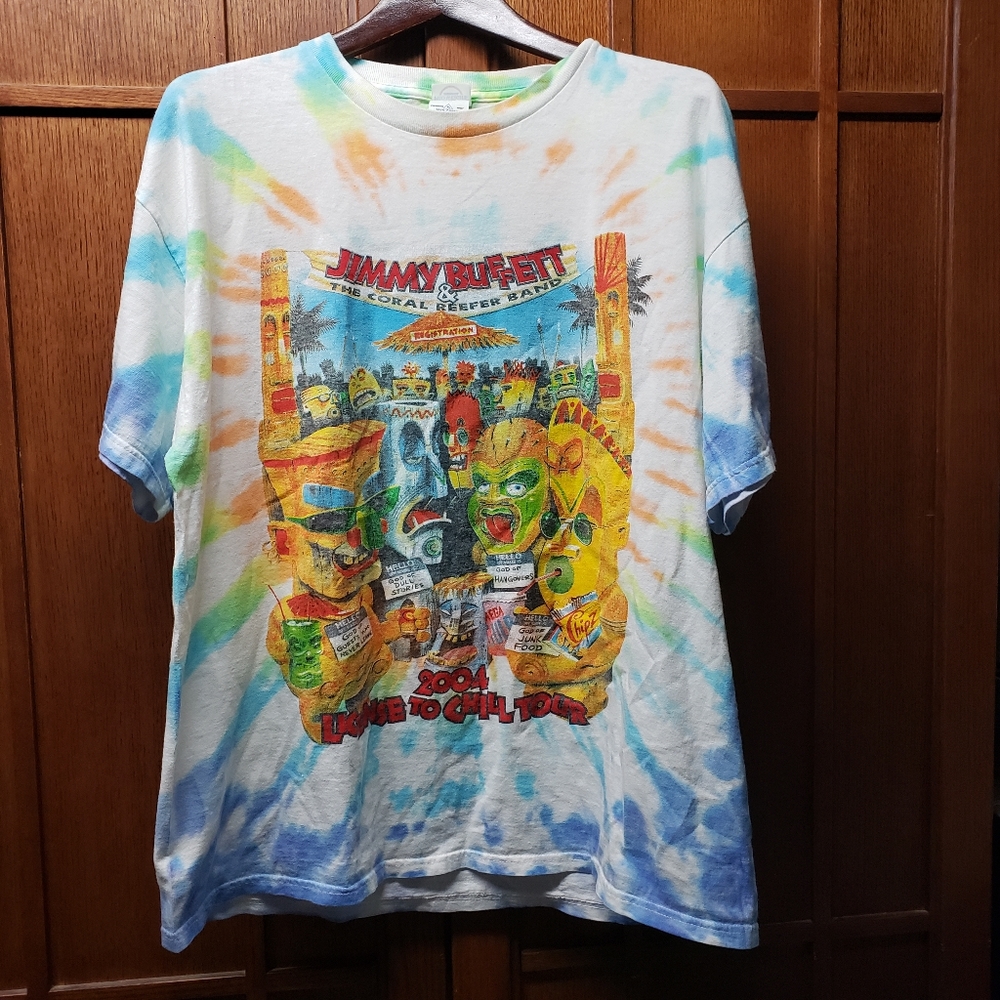 Jimmy Buffett 2004 License to Chill Tour tie dye XL